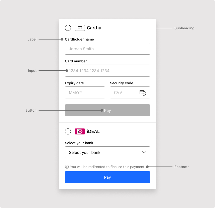 The main Flow UI with the customizable font keys highlighted.